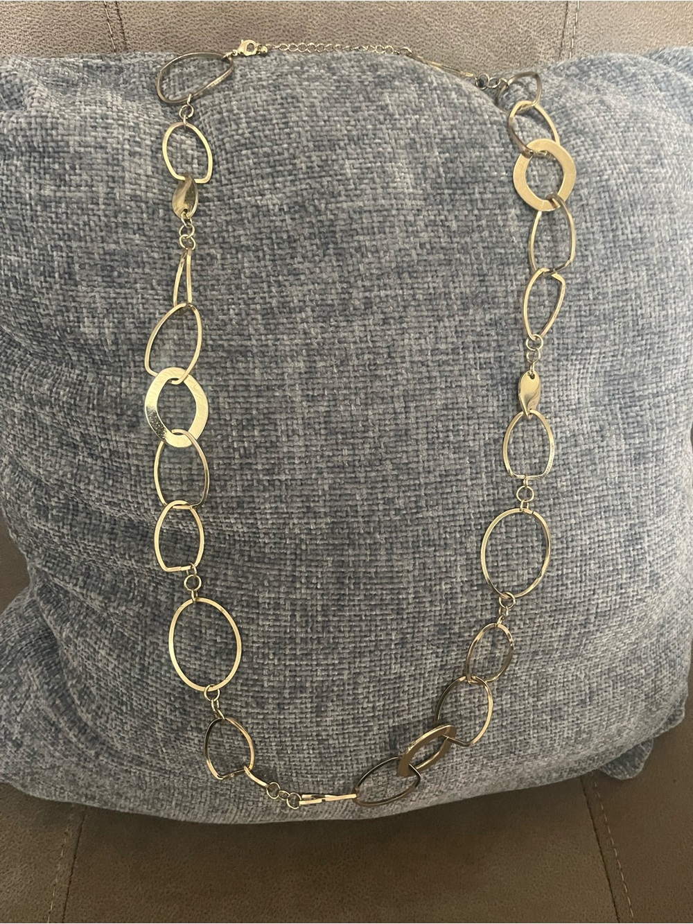 Classic Gold Tone Link Necklace - Women's Jewelry